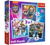 TREFL PAW PATROL Pužļu komplekts 3in1 34869T