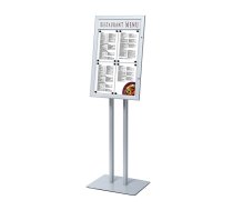 Informācijas turētājs - Freestanding Menu Pole Logo 4 x A4