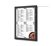 Gaismas kaste LED - Menu Case Black