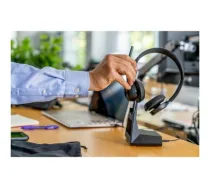 HP Poly Voyager 4320 UC Stereo USB-A Headset +BT700 USB-A Adapter +Charging Stand SmartBuy