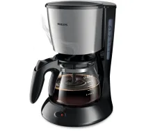 Philips Daily Collection Coffee maker HD7435/20 With glass jug Black & metal