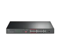 TP-LINK Switch TL-SL1218P Unmanaged Rackmountable 10/100 Mbps (RJ-45) ports quantity 16 SFP ports quantity 1 PoE+ ports quantity 16 Power supply ty