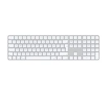 Apple Magic Keyboard with Touch ID and Numeric Keypad Keyboard Wireless English White