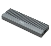 Digitus USB M.2 hard disk enclosure, SSD, external, NVMe + SATA, 10Gbps (NVMe) 6 Gbps (SATA), USB3.1 Gen2 DA-71156
