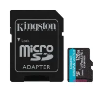 Kingston Canvas Go! Plus 128 microSD Flash memory class Class 10, UHS-I, U3, V30, A2