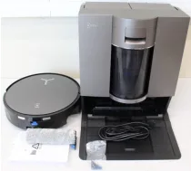 SALE OUT. Ecovacs DEEBOT X11 OMNICYCLONE Vacuum & mop, Wet&Dry,with new bagless All-in-One OmniCyclone station, Black (with brown shimmer Ecovacs R