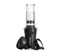 Go Plus coffee maker with black AeroPress thermal mug