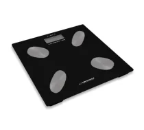 Esperanza EBS022K Square electronic personal scale, Black