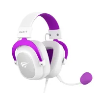 Havit H2002d - gaming headphones, white and purple