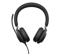 Jabra Evolve2 40 SE Wired Head-band Office/Call center Headset USB Type-C / USB Type-A Black