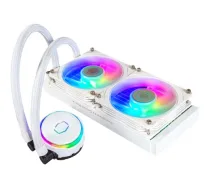 Cooler Master MasterLiquid PL240 FLUX 120mm White 1-pack Liquid CPU Cooler