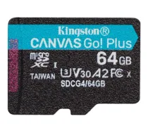 Kingston Canvas Go! Plus 64GB microSDXC UHS-I Memory Card 200MB/s