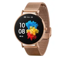 Garett Verona 2 Gold-Steel Mesh Smartwatch