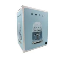 Smeg 50's Style 1.25-liter Coffee Machine DCF02BLEU Black