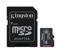 KINGSTON 16GB microSDHC Industrial C10 A1 pSLC Card + SD Adapter