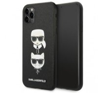 Karl Lagerfeld KLHCN58SAKICKCBK iPhone 11 Pro 5,8" czarny/black hardcase Saffiano Karl&Choupette Head