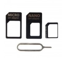 NanoSIM and MicroSIM card adapter set