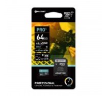 Memory card Platinet MicroSD 64GB (class10 UHS-I 70MB/S) + SD Adapter