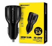 Car charger Wozinsky (WCC-02) Quick Charge (2xUSB 3A) black