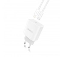 Charger Dudao (A8EU) + "USB-C (Type-C) to Lightning Cable" (1xUSB-C 18W) white