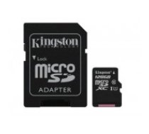 Memory card Kingston Canvas Select Plus MicroSD 128GB (class10 UHS-I 100MB/S) + SD Adapter