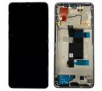 LCD screen Xiaomi Poco X6 5G with touch screen with frame Blue (compatible with Redmi Note 13 Pro 5G) original (service pack)
