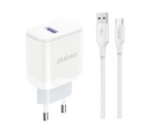 Charger Dudao (A20EU) + type-C cable (1xUSB 18w) white