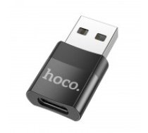 Parveidotājs Hoco UA17 USB-A to Type-C melns