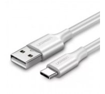 USB kabelis Ugreen US287 USB to USB-C 3A 1.5m balts