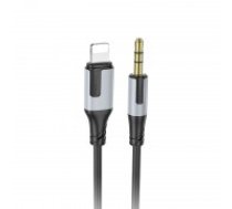 Audio kabelis Borofone BL19 Lightning to 3.5mm melns