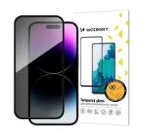 Screen protection glass "Wozinsky Privacy 5D Full Glue" Apple iPhone 16 Plus case-friendly Anti Spy