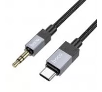 Audio adapter Hoco (UPA32B) from USB-C to 3,5mm(p) black (1M)
