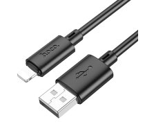 Kabelis USB A uz Lightning Hoco 2,4A 1 m X88 melns