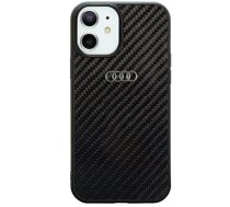 Audi oglekļa šķiedras iPhone 11 / Xr 6.1" melns/melns cietais apvalks AU-TPUPCIP11-R8/D2-BK