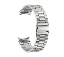 Puro METAL Nerūsējošā tērauda Samsung Galaxy Watch 4 / 4 Classic / 5 / 5 Pro / 6 / 6 Classic sudraba siksna