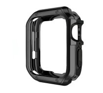 Mīksts izturīgs viedtālruņa apvalks Apple Watch 40 mm (Series 4/5/6/SE) - melns