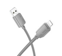 Kabelis USB A uz Lightning Hoco 2,4A 1 m X113 pelēks