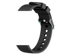 Devia siksniņa Deluxe Sport Samsung Galaxy Watch 42 mm / Watch 3 41mm / Watch 4 40 un 44 mm / Watch 5 40 un 44 mm / Watch 6 40 un 44 mm (20mm) melna