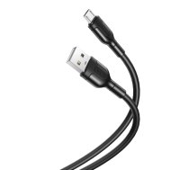XO kabelis NB212 USB - microUSB 1,0 m 2,1A melns