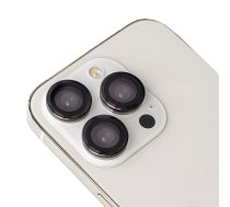 Komplekts objektīva stikliem iPhone 15 / 15 Plus melns rāmis (2 gab.)