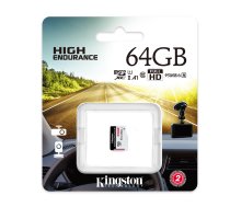 Kingston atmiņas karte 64GB microSDXC Endurance cl. 10 UHS-I 95 MB/s