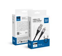 BLUE STAR pīts kabelis 2,4A USB A uz Lightning TFK-DC-003 1,2 m melns