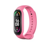 Silikona siksniņa XIAOMI Mi Band 5 / 6 / 7 rokassprādei rozā (06)