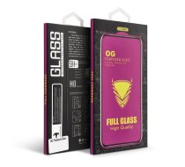 OG 6D Premium rūdīta stikla ekrāna aizsargs iPhone 13 / 16e / 17e (SE 4 2025), melns
