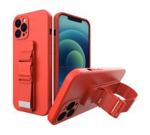 Virvju apvalks Gēla apvalks ar ķēdes siksniņu Xiaomi Redmi Note 10 5G / Poco M3 Pro sarkans