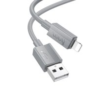 Kabelis USB-A uz Lightning Hoco 2,4A 1 m X107 pelēks