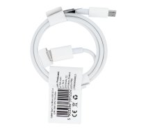 Kabelis USB C uz Micro USB QC3.0 2,4A 18W C972 1 m balts (m)