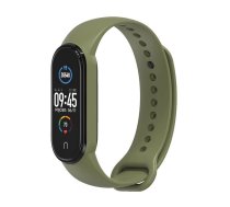 Silikona siksna XIAOMI Mi Band 5 / 6 / 7 zaļa (08)