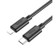 Kabelis USB C uz Lightning Hoco PD 2,4A 20W 1 m X83 melns