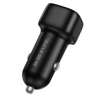 Borofone Auto lādētājs BZ34B Cloud - USB + Type C - QC 3.0 PD 38W melns